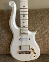 SIGNIFICAÇÃO ESPECIAL DIAMENTO RARO DIAMENTO Prince Cloud Apline White Electric Guitar Alder Maple Maple Neck Black Símbolo Incritado em ST7644899