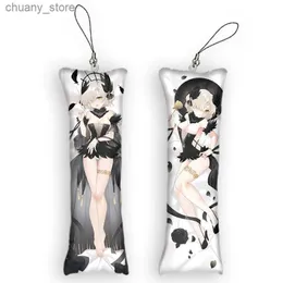 Tornari percorsi Azur corsia HMS Sheffield Anime Chain Dakimakura Mini Tornario Small cuscino Decorazione a ciondolo simpatico per sacchetti regalo Otaku Pendenti Y240417