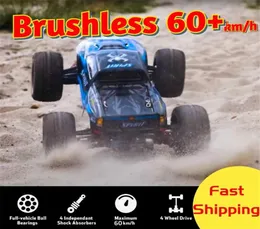 RC Auto Brushless Fast 60 km H ad alta velocità Monster Truck Drift Drift 4WD Veicolo fuori strada Waterproof Boys Reghite 2201205082730