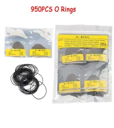 Reparaturwerkzeuge Kits 950pcs 05mm06mm Dia Gummi O Ring Ring Ring Round Watch Back Dichtung Dichtungen Waschmaschinen Set 1230 mm Fashion7478488