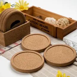 Classic Round Plain Corker Coasters تشرب الحصير النبيذ Cork Mat Drink Fad for Wedding Party Gift Support1282677