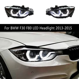 Front Lamp Streamer Turn Signal för BMW F30 F80 320i 325i LED-strålkastarenhet 13-15 Dagstidsljusstrålkastare Montering