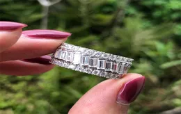 Choucong Brand Fashion Real 925 Sterling Silver создал Moissanite Diamonds Gemstone Wedding Wedding Fine Jewelry Ungagement White Gold Ri1328108