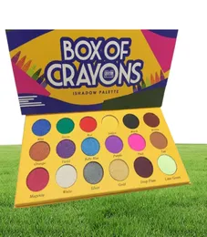 2022 Box of Crayons Palette di ombretto da 18 colori Shimmer Matte Eye Obllo Makeup Palette7760273