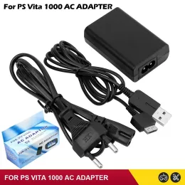 스피커 새로운 EU 미국 플러그 홈 충전기 전원 공급 장치 5V AC 어댑터 USB 충전 케이블 코드 PSVITA PS VITA PSV 1000 게임
