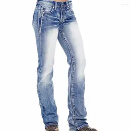 Frauen Jeans Frühling Herbst Denim Frau Retro Baggy Women Pant European Style Female Hosen