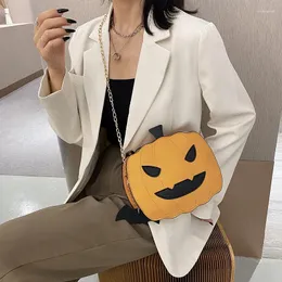 Bolsas de ombro saco de halloween saco de abóbora Pu mensageiro de mensageiro divertido personalidade engraçada