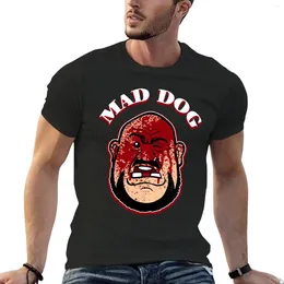 Мужская половая футболка с безумной собакой животные Prinfor Boys негабаритные Funnys Mensing Clothings