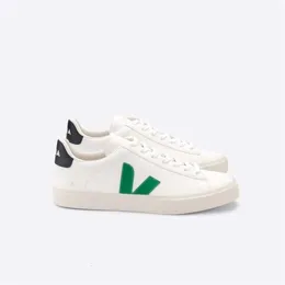 عارضة 2024 أحذية فيجاون الفرنسية البرازيل الأخضر الأخضر Low-Carbon Life v Organic Cotton Flats Platform Sneakers Classic White Designer Shoes Trainers with Box OK