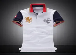 Wysokiej jakości Poloshirt Men krótkie rękaw Tfamous Pony Man Racing Team Polo Tshirts Custom Design Big Horse Country5692383