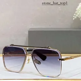 Dita Sonnenbrille, luxuriöser goldener Rahmen, Vintage-Designer, Herren- und Damen-Pilot-Sonnenbrille der Marke Dita, Mode, Farbverlauf, Dita-Sonnenbrille mit Originalverpackung 9991