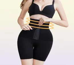 Lanfei Womens Firm Tummy Control Butt Lifter Shapewear High midje Trainer Body Shaper Shorts Lår Slim Girdle trosor med Hook 25041190