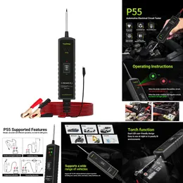 New P55 Automotive Power Circuit Probe Tester 12V 24V Car Test Light Electrical Diagnostic Tool Kit AC DC Short Diagnosis Finder