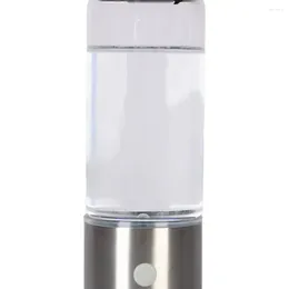 Şarap bardakları antioksidan su bardağı 2 USB şarj edilebilir hidrojen şişeleri ile hızlı elektroliz iyonlaştırıcı makinesi 420ml Zengin için 420ml