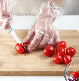 100PCSPack Transparent Ecofriendly Disposable Gloves Latex Plastic Food Prep Safe Household Off Bacteria Gloves Touchless6780758