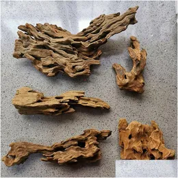 Akvarier Fish Tank Shrimp Wood Rest Hole Natural Driftwood Tree Trunk Drift Aquarium Plant Aquario Decoration 230923 Drop Delivery Ho Otn91