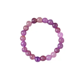 Pink Purple Crystal Armband Female Finger Wrapping Soft Wen Spela Buddha Pärlor Student Dekompressionsplatta som spelar Gradientarmband