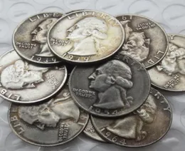 Monete statunitensi un set di 19321964ps 14 pezzi di artigianato di Washington Quarter Dollar Copia decorazione moneta1375580