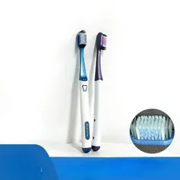 Escova de dentes de cerdas macias de alta densidade de cerdas macias escova de dentes de dentes de fio em espiral individualmente