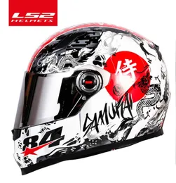 LS2 Clown full face motorcycle helmet ls2 FF358 motocross racing man woman casco moto casque Samurai ECE approved1232920