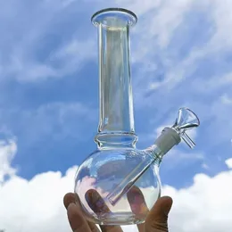 8 -calowe szklane szklane bong palenie rurka wodna rury ręczne Rurki Bubbler 14 mm miska