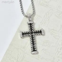 2024デザイナーDavidYumans Yurma Jewelry Bracelet xx Cross Necklace人気のダブルボタンラインペンダント