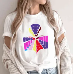 Marant femme T-shirt kobiety bawełniana koszulka o nokół tshirts moda tshirt6j