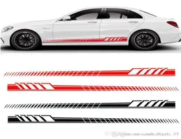 Auto Car Weist Side Skirt Decoration Stickers AMG Edition Racing Stripe Side Body Garland for Mercedes Benz C Class W204 W205 GGA16873230