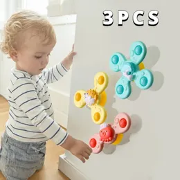 3pcsset Baby Bath Bath Bathing Bathing Sucker Spinner Cup Casca de Cartoon Catchões Educacional para Crianças Presente 240407