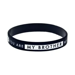 Jelly 1Pc You Are My Brother Not Friend Sile Rubber Wristband Adt Size 2 Colors Drop Delivery Jewelry Bracelets Dha8W