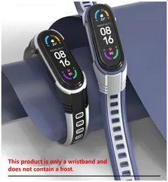 الأشرطة الذكية مناسبة لـ MI Band 34 65 Strap Wristband Universal 3 Generation Silicone Double Color Original6639075