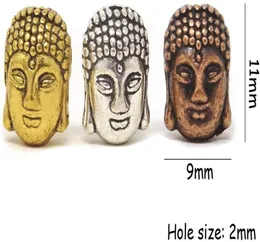Tsunshine komponenty Buddha małe duchowe metalowe koraliki mieszają kolory Silvergoldbronze Dystans do biżuterii bransoletki3614283
