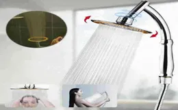Spruzzatore per doccia a 2 modalità regolabile da 46 pollici Capola della doccia ad alta pressione bagno grande pioggia di piogge universali doccia H1364946