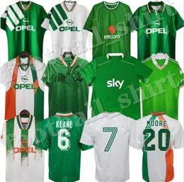 2002 1994 아일랜드 레트로 축구 유니폼 Keane Vintage Football Jersey 2024 2025 1990 1996 1996 02 03 아일랜드 멀리 McGrath Keane Duff Staunton Houghton McAteer Top