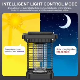 Lampade killer di zanzare Mosquito Killer Solar Killer Outdoor Electric Fly Catcher Waterproof Household Garden Night Light YQ240417