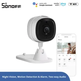 SOMOFF CAM Câmera de segurança de segurança inteligente SLIM Mini WiFi 1080p Câmera de vigilância