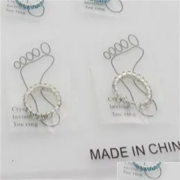 Toe Rings Toe Rings Big Promotions 36Pcs Wholesale Jewelry Lots Fl Clear Czech Rhinestones Fashion Stretchy For Womens A Dhseller2010 Dh5Vb