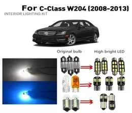 Shinman 18pcs Błąd Odczyt Wewnętrzne światła wnętrza LED samochodu do Mercedes Benz CClass W204 Pakiet wnętrza LED 200820135508406