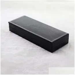 Pencil Cases Wholesale Black Cardboard Pen Case Box Packing Metal For Festival Gift Stationery Supplies Drop Delivery Office School Bu Dhi3S