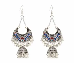 Afghan Indien Birdcage Jhumka örhängen Boho Uttalande traditionell örhänge Egypten Pakistan Tribal retro kvinnor smycken2140460