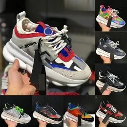 Luxury Designer Men's Outdoor Casual Shoes Chain Reaction Wild Jewelry Chain Training Shoes Women's lace-up Sneakers Comfortable Running Shoes Summer Size 36-45