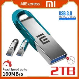 Adapter Xiaomi USB 3.0 Flash Drive High Speed Pen Drive 2tb 1tb Usb 3. 0 Memory Stick 512gb Flash Pendrive Metal Usb Disk For Table PC