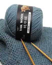 100Gball Fine Worsted Blended virka garn Knittande tröja Scarf Yak Wool Garn för stickning av fartyg6432304