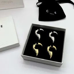 Дизайнер Celiene Jewelry Celins Saijias Новые нерегулярные геометрические серьги хип-хоп панк-стрит мода Серебряная булавка