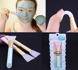 New Silicone Facial Facial Máscara Brush Profissional Face Mud Diy Mistura Aplicador de Mistura Solid Beauty Makeup Foundation Skin Care1757158