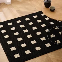 Mattor PVC-mattan Hållbar tvättstuga Non-Slip Kitchen Woven Mats For Floor Runner Rugs With TPR Backing Stain