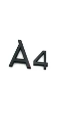 Gloss Black Glossy Black A 4 A4L ABS -Kofferraum Hecknummer Buchstaben Wörter Abzeichen Aufkleber Aufkleber für A4 A4L A5L1692547