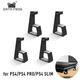 Raflar Veri Kurbağa Soğutma PS4 Slim Pro Feet Stand Machine Soğutma Bacakları PS4 Aksesuarları için Braket için Yatay Tutucu