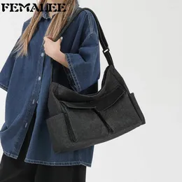 TOTEES FEMALEE DENIMジーンズショルダークロスボディバッグ