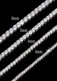 Catene da tennis Collane maschile in argento oro placcati lussuosi di lusso ARICIAl Diamond Rhinestone Hip Hop Gioielli per donne Catene da 5/6 mm 16/18/22/24 pollici gioielleria77723622